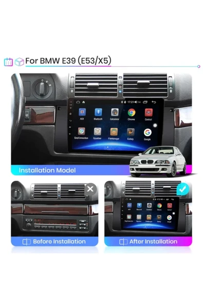EXVOL Bmw E39 Multimedya Carplay 9 Inc Hd Ips Ekran 2gb/32gb Android 12 Park Kamerası Hediyeli - 8
