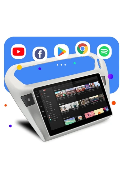 EXVOL PEUGEOT 301 MULTİMEDYA CARPLAY HD 9 İNC IPS EKRAN 4GB/64GB ANDROİD 12 PARK KAMERASI HEDİYELİ