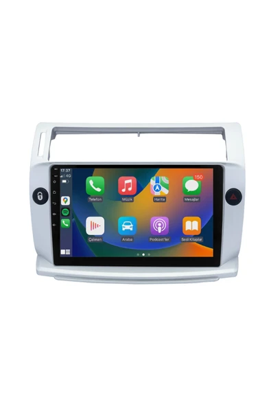 EXVOL Citroen C4 Android Multimedya Carplay 9 Inc Hd Ips Ekran 2gb Ram /32gb Kamera Hediyeli