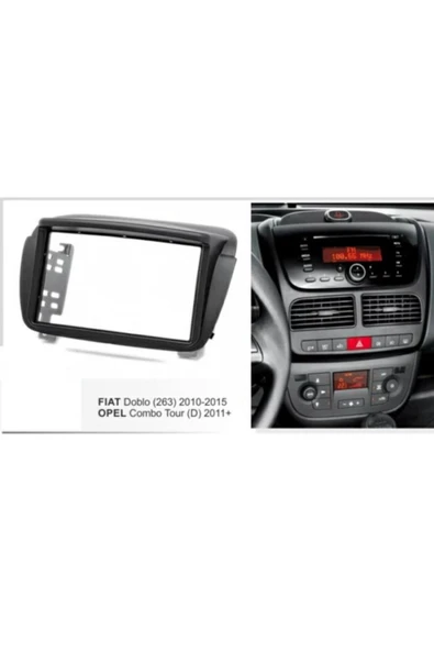 EXVOL Fiat Doblo Android Multimedya +kamera  7 Inc Double Oto Teyp Çerçeveli 2010 2015 - Resim 4