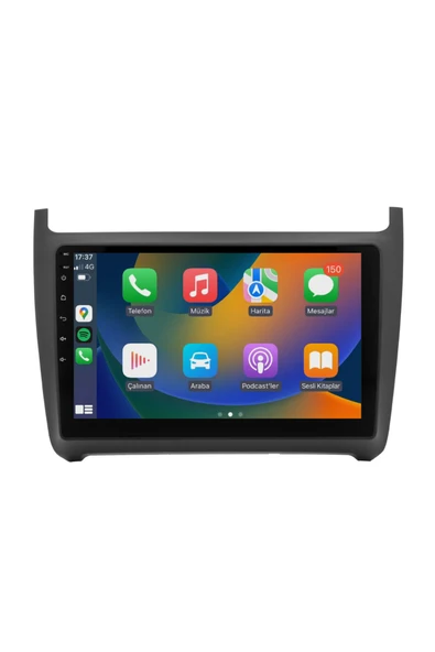 EXVOL Volkswagen Polo 7 Android 12 Multimedya Carplay 2gb/32gb 9 Inc Hd Ips Ekran Park Kamerası Hediyeli - 1