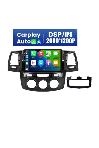 EXVOL Toyota Hilux Android Multimedya 2006-2015 9 Inc Ips Hd Ekran 2gb/32gb Carplayli Kamera Hediyeli