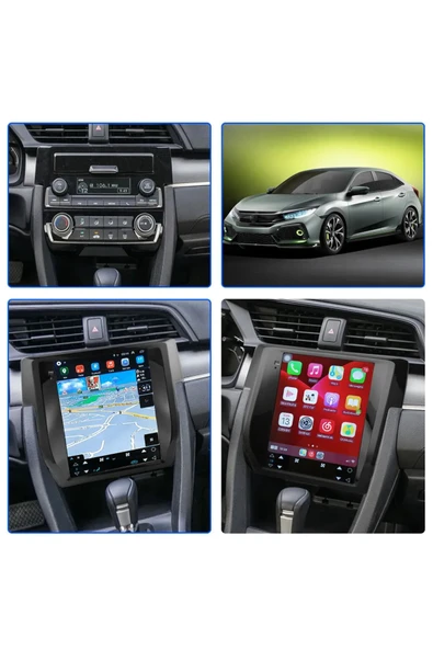 EXVOL HONDA CİVİC FC 5 ANDROİD TESLA MULTİMEDYA 2GB/32GB HD IPS EKRAN KAMERA HEDİYELİ - 3
