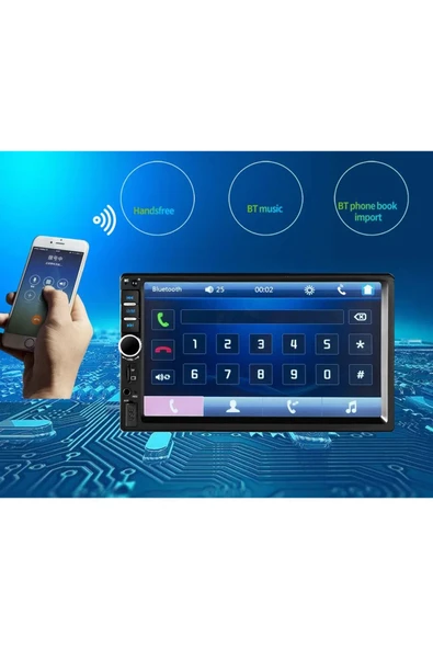 EXVOL Exw-x70 Oto Teyp 7 Inc Bluetooth+ Gece Görüşlü Park Kamerası Mp5 Usb Sd Mirror Link Kingwin - 4