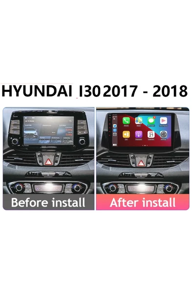 EXVOL HYUNDAİ İ30 2017-2018 ANDROİD MULTİMEDYA CARPLAYLİ 9 İNC HD IPS EKRAN 4GB/64GB KAMERA HEDİYELİ - Resim 2