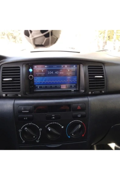 EXVOL Toyota Double Teyp Corollaverso Terra (2003-2007) Çerçeve Kamera Hediyeli Kıngwın Bletooth - 2