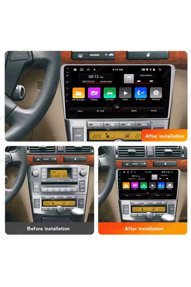 EXVOL TOYOTA AVENSİS 2003-2008 ANDROİD MULTİMEDYA 2GB RAM/32GB CARPLAY 9İNC IPS EKRAN PARK KAMERASI HEDİYE - 3