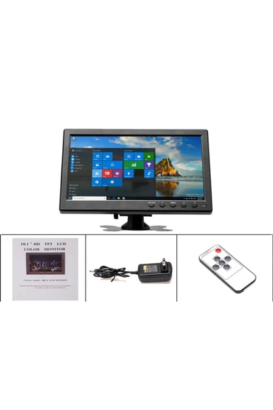 EXVOL 10 Inc Monitör Hdmı Usb Vga Av Destekli Araç Içi Çok Kullanımlı - 6