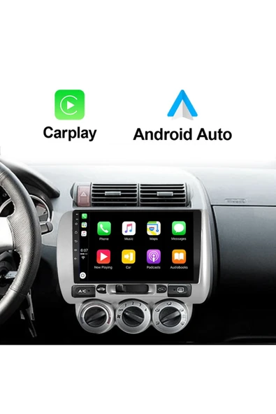 EXVOL Honda City Jazz Android Multimedya Carplay 9 Inc Hd Ips Ekran 2gb Ram /32gb Kamera Hediyeli - 7