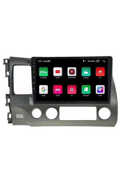EXVOL Honda Civic Fd6 Android Multimedya 10 Inc Hd Ips Ekran 4gb/64gb Kamera Hediyeli - Resim 3