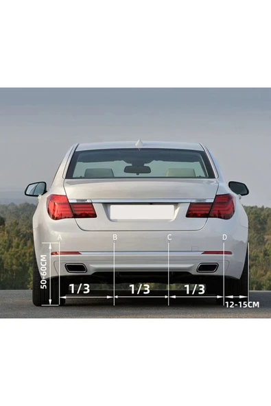 EXVOL kıngwınn ARAÇ PARK SENSÖRÜ DİJİTAL EKRAN+ SES İKAZLI 22 MM 4 GÖZ SU GEÇİRMEZ - 8