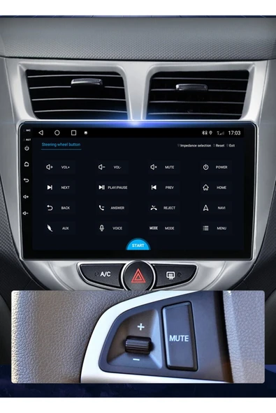 EXVOL HYUNDAİ ACCENT BLUE MULTİMEDYA CARPLAY 9 İNC HD IPS EKRAN 4GB/64GB ANDROİD 12 KAMERA HEDİYELİ - Resim 6