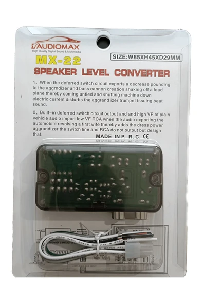 EXVOL AUDİOMAX MX-22 ANFİ ÇEVİRİCİ 2 KANAL KONVERTÖR ÇIKIŞ DÖNÜŞTÜRÜCÜ - 3