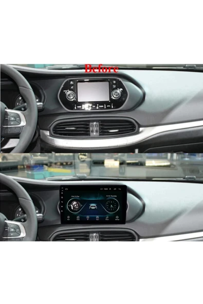 EXVOL Fiat Egea Multimedya Carplay 9 Inc Hd Ips Ekran 2gb/32gb Android 12 Park Kamerası Hediyeli - 3
