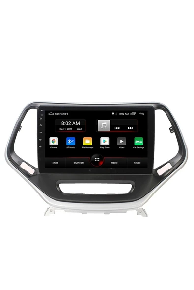 EXVOL Jeep Cherokee 2014-2018 Android Multimedya Carplay 9 Inc Hd Ips Ekran 4gb/64gb Kamera Hediyeli