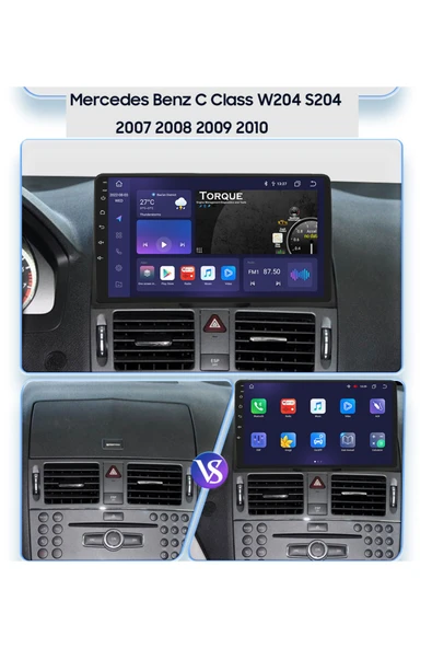 EXVOL MERCEDES BENZ C CLASS ANDROİD MULTİMEDYA CARPLAY 9 İNC HD IPS EKRAN 4GB/64GB KAMERA HEDİYELİ - 4
