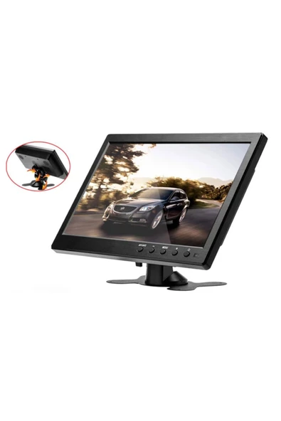 EXVOL 10 Inc Monitör Hdmı Usb Vga Av Destekli Araç Içi Çok Kullanımlı