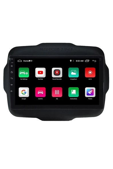 EXVOL Jeep Renegade Android Multimedya Carplay 2016-2020 9 Inc Hd Ips Ekran 2/32gb Kamera Hediyeli - Resim 3