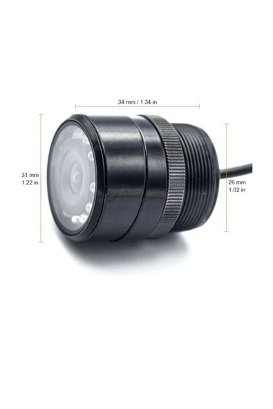 EXVOL Araç Geri Görüş Kamerası Ir Led Gece Görüşlü Güvenlik Kamerası - 2