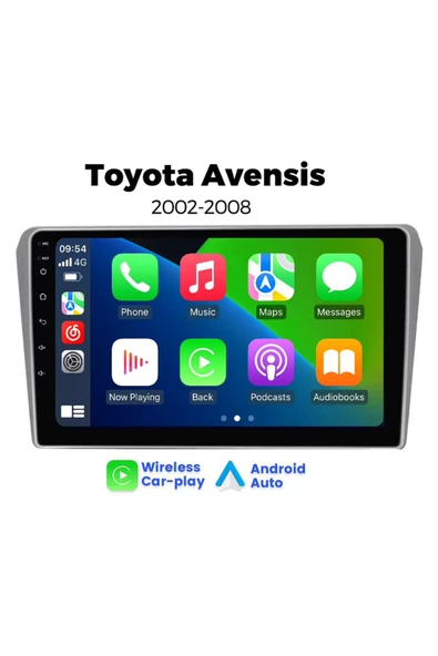 EXVOL TOYOTA AVENSİS 2003-2008 ANDROİD MULTİMEDYA 2GB RAM/32GB CARPLAY 9İNC IPS EKRAN PARK KAMERASI HEDİYE