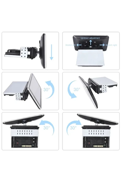 EXVOL ANDROİD MULTİMEDYA 10,1 İNC 360° DÖNEN CARPLAY 2GB/32GB ÜNİVERSAL HD IPS EKRAN KAMERA HEDİYE - Resim 3