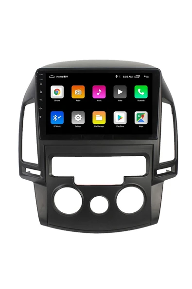 EXVOL Hyundai I30 2006-2011 Android Multimedya Carplay 9 Inc Hd Ips Ekran 2/32gb Kamera Hediyeli - Resim 2