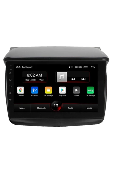 EXVOL Mitsubishi L200 2008-2016 Android Multimedya Carplay 9 Inc Hd Ips Ekran 4gb/64gb Kamera Hediyeli - Resim 2