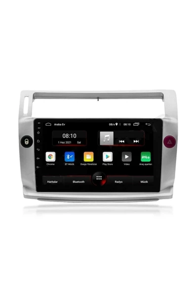 EXVOL CİTROEN C4 ANDROİD MULTİMEDYA CARPLAY 9 İNC HD IPS EKRAN 4GB RAM /64GB KAMERA HEDİYELİ - Resim 2