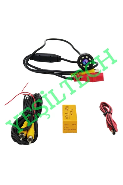 EXVOL Yeşiltech Mx-30 Gece Görüşlü Geri Görüş Kamerası Ir Infraredledli Gece Görüş Park Çizgili - 7