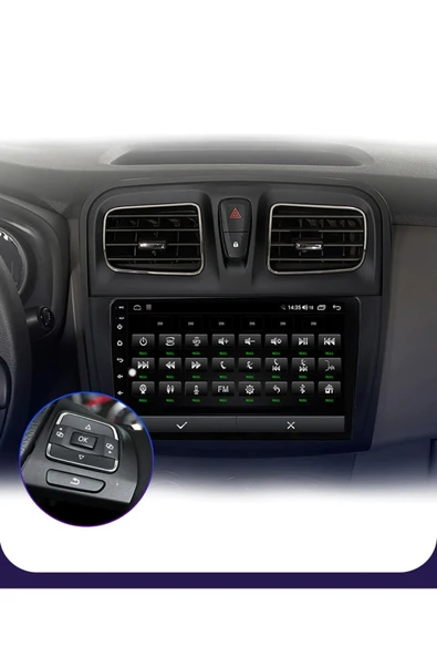 EXVOL Renault Symbol 2013-2020 Android Multimedya Carplay 9 Inc Hd Ips Ekran 2gb Ram /32gb Kamera Hediyeli - 4
