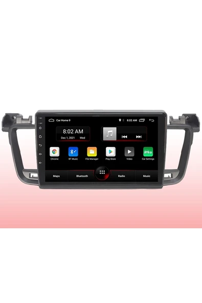 EXVOL Peugeot 508 2011-2018 Android Multimedya Carplay 9 Inc Hd Ips Ekran 2gb Ram /32gb Kamera Hediyeli - 2