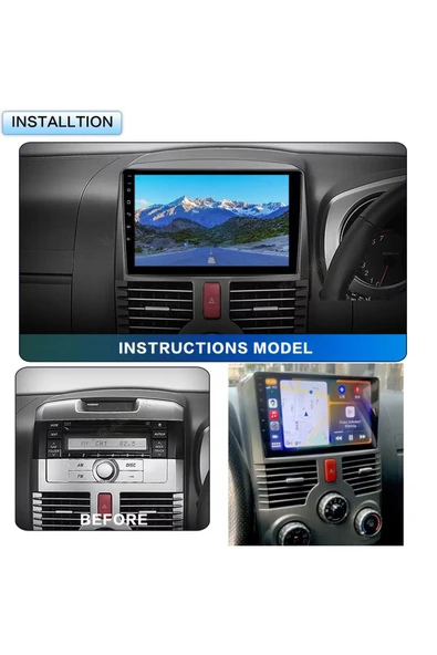 EXVOL DAİHATSU TERİOS 2007-2011 ANDROİD MULTİMEDYA 4GB RAM/64GB CARPLAY 9İNC IPS PARK KAMERASI HEDİYE - Resim 4