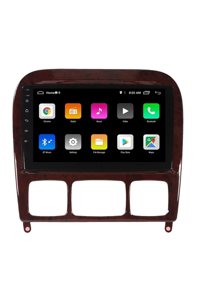 EXVOL Mercedes S Class W220 Android Multimedya Carplay 9 Inc Hd Ips Ekran 2/32gb Kamera Hediyeli - Resim 5