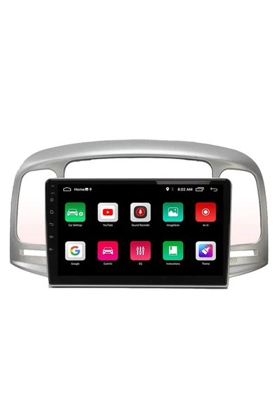 EXVOL Hyundai Accent Era Android Multimedya Carplay 9 Inc Hd Ips Ekran 2/32gb Kamera Hediyeli - Resim 4