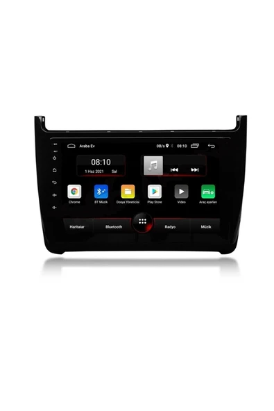 EXVOL VOLKSWAGEN POLO 7 ANDROİD 12 MULTİMEDYA CARPLAY 4GB/64GB 9 İNC HD IPS EKRAN PARK KAMERASI HEDİYELİ - Resim 2