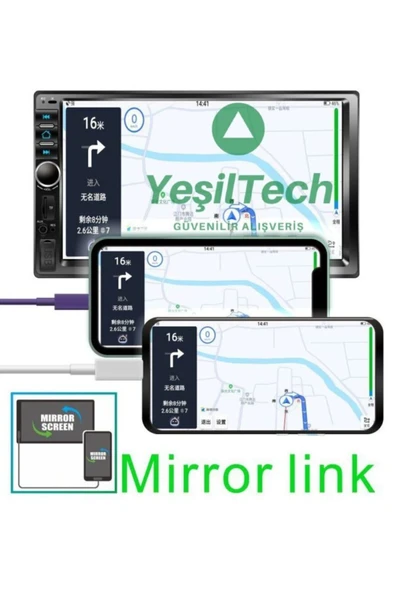 EXVOL Exw-x70 Oto Teyp 7 Inc Bluetooth+ Gece Görüşlü Park Kamerası Mp5 Usb Sd Mirror Link Kingwin - 3
