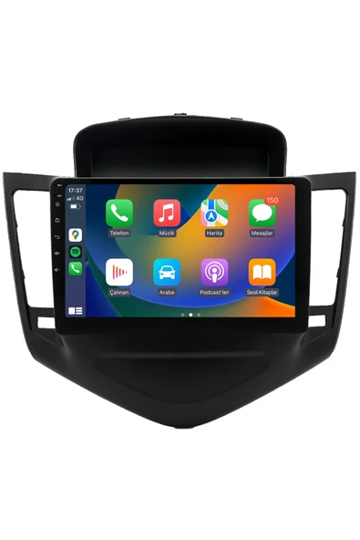 EXVOL Chevrolet Cruze 2008 2012 Android Multimedya Carplay 9 Inc Hd Ips Ekran 2gb/32gb Kamera Hediyeli ürün görseli