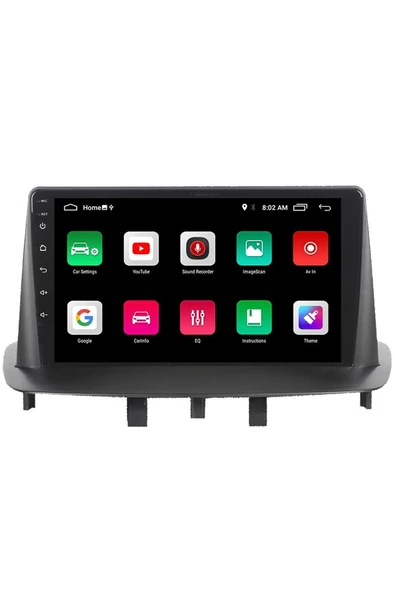 EXVOL Renault Megane 3 Android Multimedya Carplay 9 Inc Hd Ips Ekran 4gb/64gb Kamera Hediyeli - Resim 3