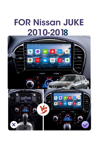 EXVOL Nissan Juke 2010-2018 Android Multimedya Carplay 9 Inc Hd Ips Ekran 2gb Ram /32gb Kamera Hediyeli - Resim 6