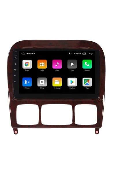 EXVOL Mercedes S Class W220 Android Multimedya Carplay 9 Inc Hd Ips Ekran 4gb/64gb Kamera Hediyeli - Resim 5