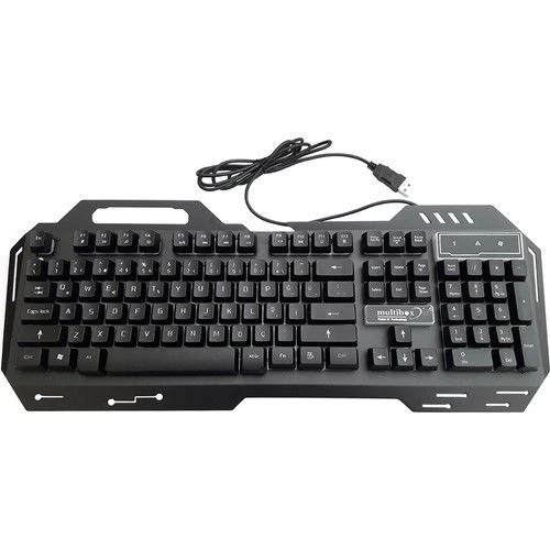 MULTIBOX GK-900 USB Q OYUNCU KLAVYESİ RGB IŞIKLI METAL KASA - 2