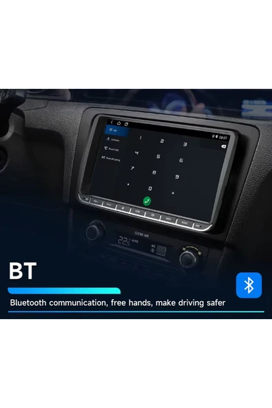 EXVOL VOLKSWAGEN CADDY JETTA PASSAT SKODA SEAT 2GB/32GB MULTİMEDYA CARPLAY HD IPS EKRAN KAMERA HEDİYELİ - Resim 5