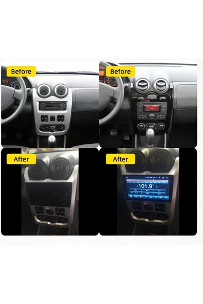 EXVOL DACİA DUSTER 2010-2013 ANDROİD MULTİMEDYA CARPLAY 9 İNC HD IPS EKRAN 2GB/32GB KAMERA HEDİYELİ - 2