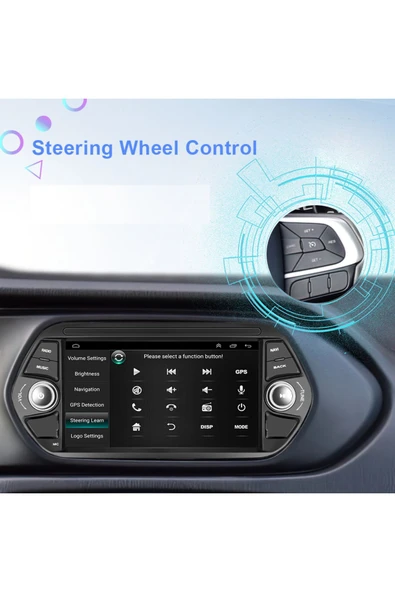 EXVOL FİAT EGEA ANDROİD MULTİMEDYA 2GB-32GB CARPLAY 7 İNC HD 2.5D IPS EKRAN KAMERA HEDİYELİ - 4