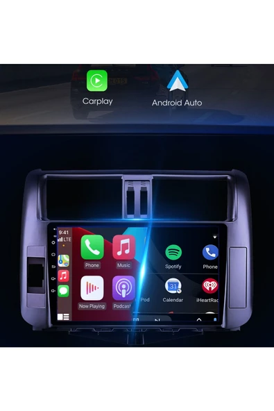 EXVOL TOYOTA PRADO 2009-2013 ANDROİD MULTİMEDYA CARPLAYLİ 9 İNC HD IPS EKRAN 4GB/64GB KAMERA HEDİYELİ - Resim 4