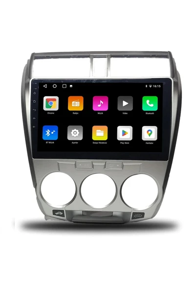 EXVOL HONDA CİTY 2009-2011 ANDROİD MULTİMEDYA CARPLAYLİ 9 İNC HD IPS EKRAN 2GB/32GB KAMERA HEDİYELİ - Resim 2