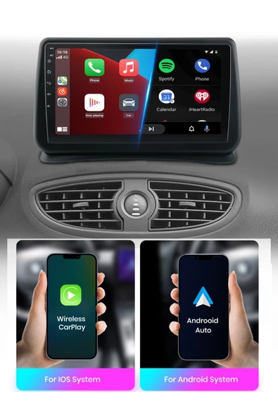 EXVOL RENAULT CLİO 3 ANDROİD MULTİMEDYA CARPLAYLİ 9 İNC HD IPS EKRAN 4GB/64GB KAMERA HEDİYELİ - 6