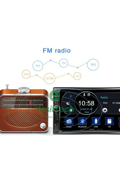 EXVOL Toyota Double Teyp Corollaverso Terra (2003-2007) Çerçeve Kamera Hediyeli Kıngwın Bletooth - 7