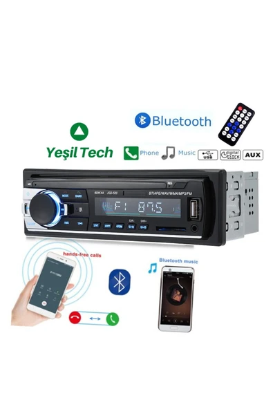 EXVOL Kingwin Araba Oto Teyp Bluetooth Usb 2 Amfi Çıkışlı Ek Sogutmalı Aux Sd 2 Yıl Garantili - 2