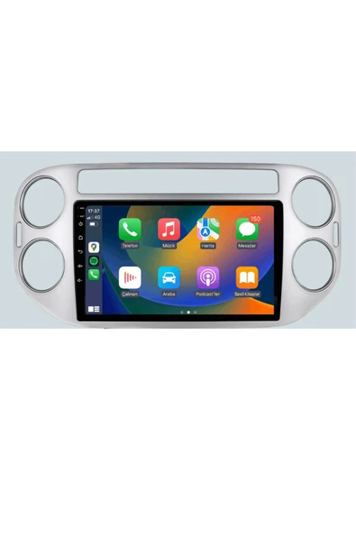 EXVOL VOLKSWAGEN TİGUAN 2006-2016 ANDROİD MULTİMEDYA CARPLAY 9 İNC HD IPS EKRAN 2GB/32GB KAMERA HEDİYELİ